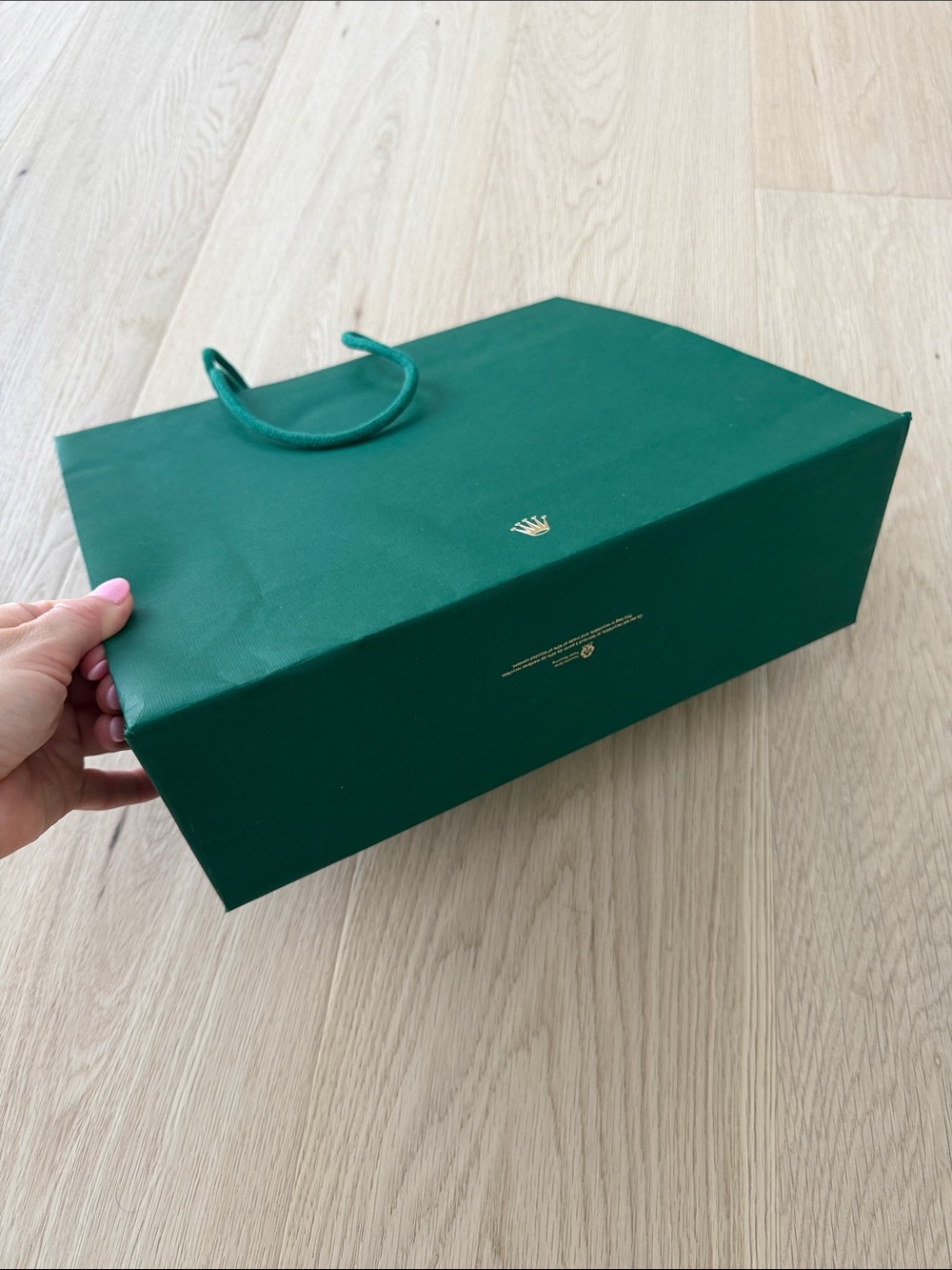 Rolex Dark Green Tote with Gold Crown Emblem - Picture 4 of 7